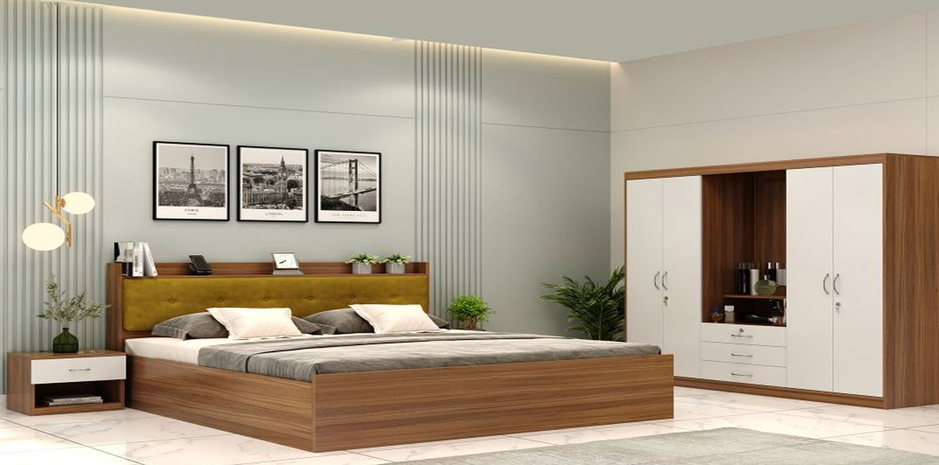 Affordable modular bedroom sets in Ahmedabad