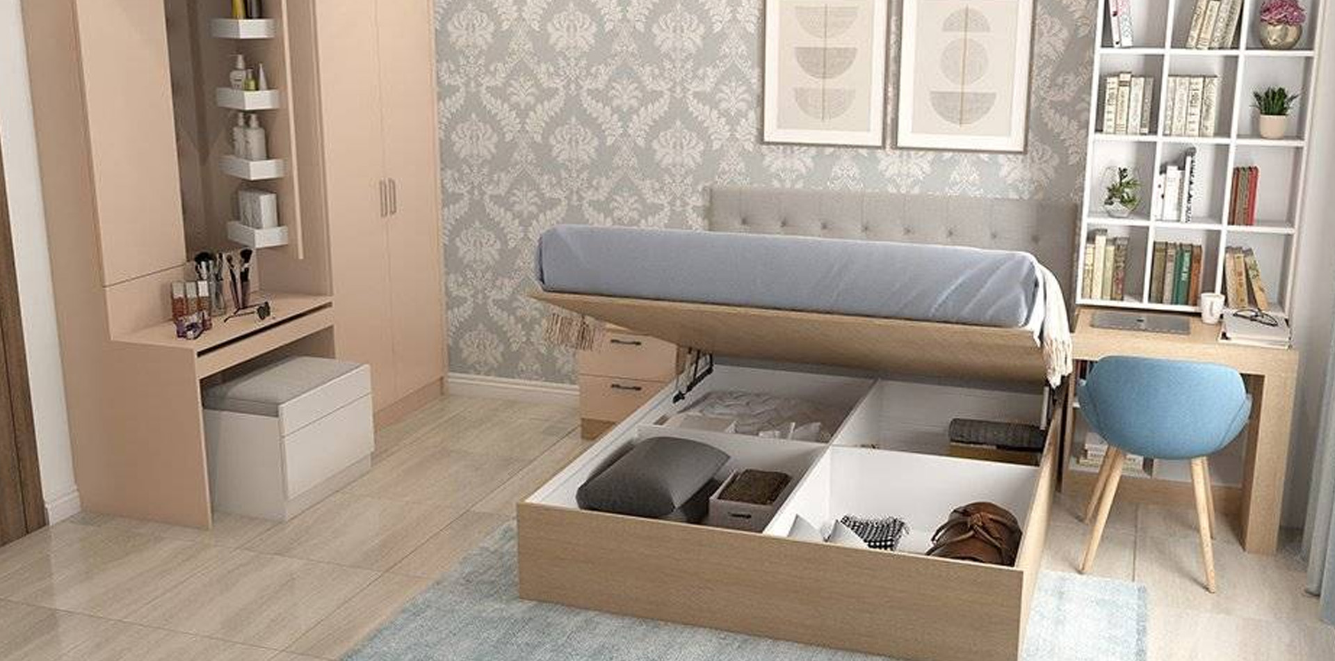 Bedroom modular storage systems Ahmedabad