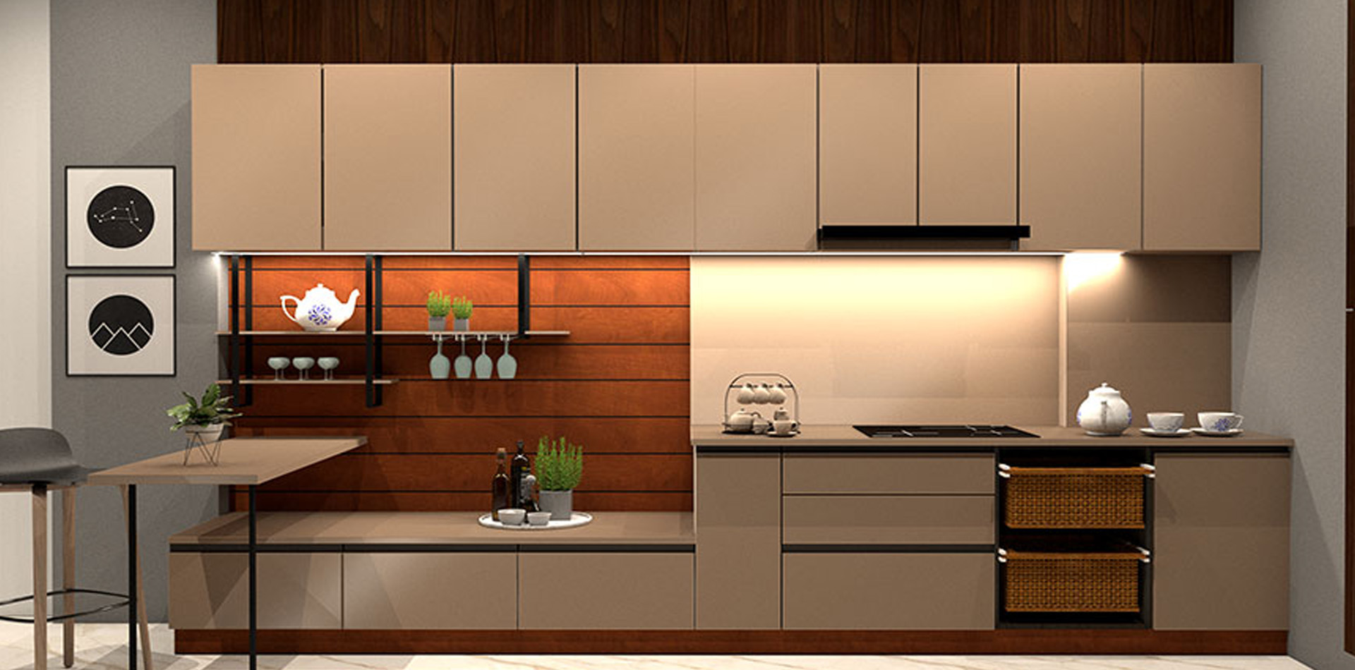 Customized kitchen furniture in Ahmedabad