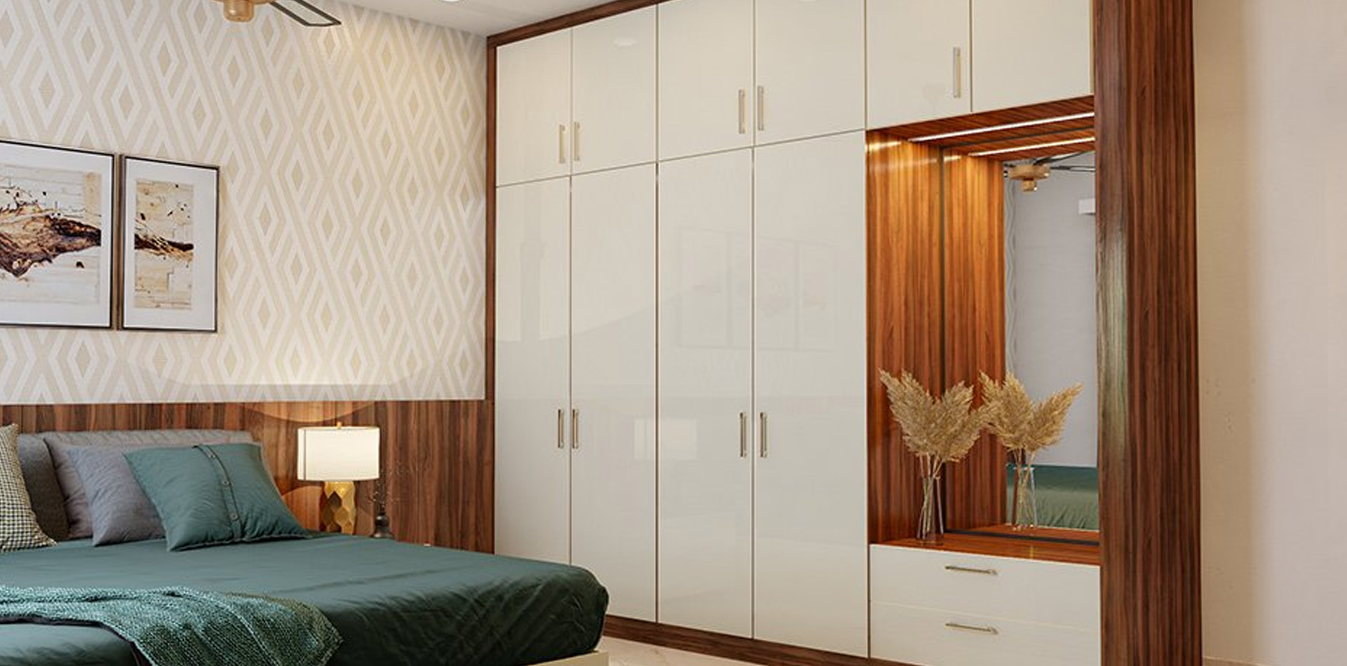 Elegant modular bedroom Ahmedabad