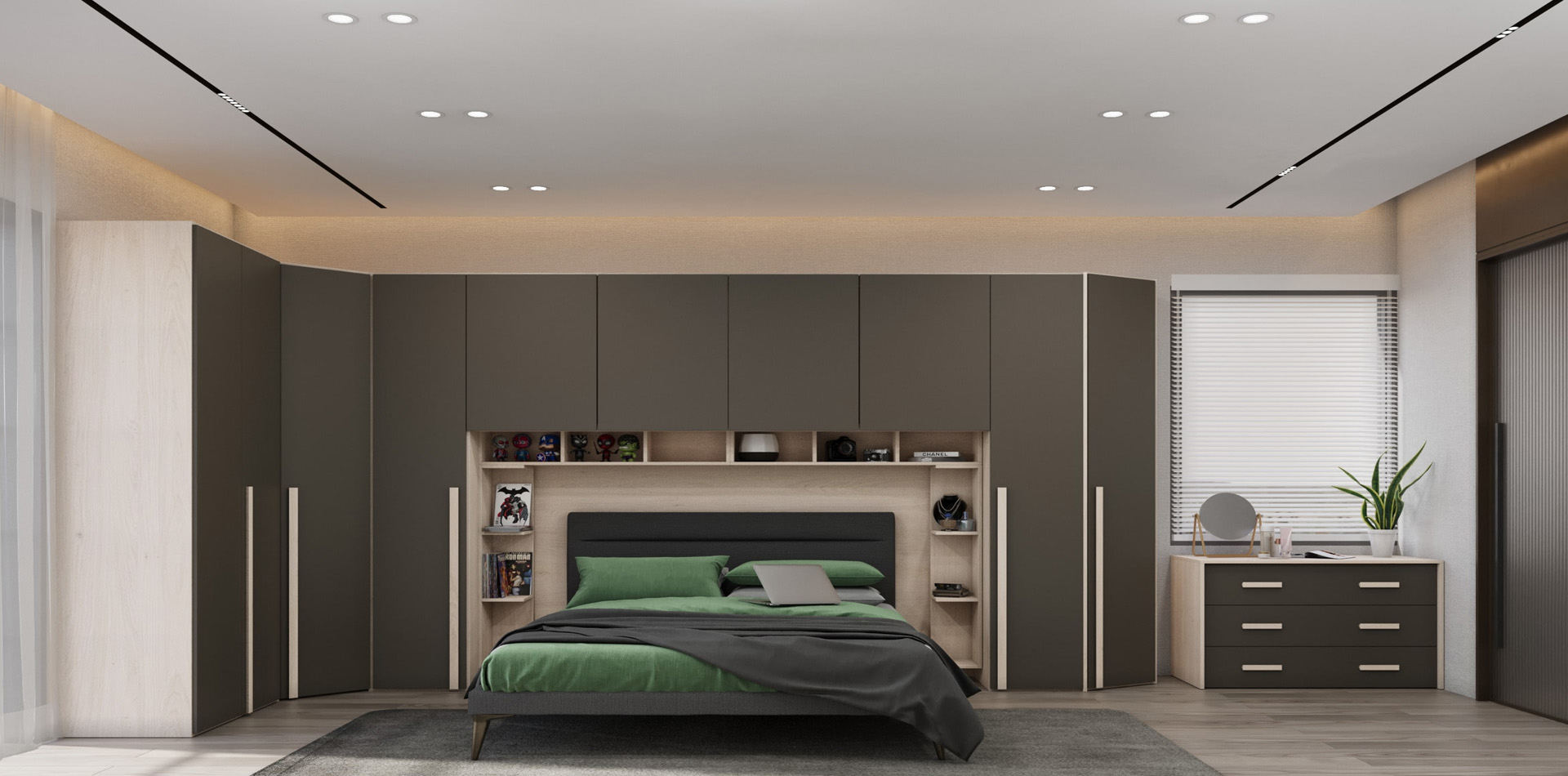 Modular bedroom with loft Ahmedabad