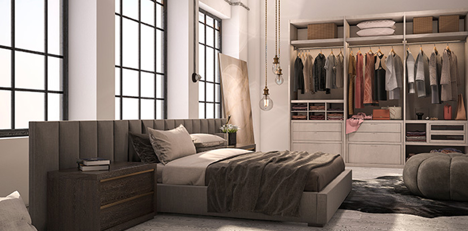 Modular wardrobe and bedroom set Ahmedabad