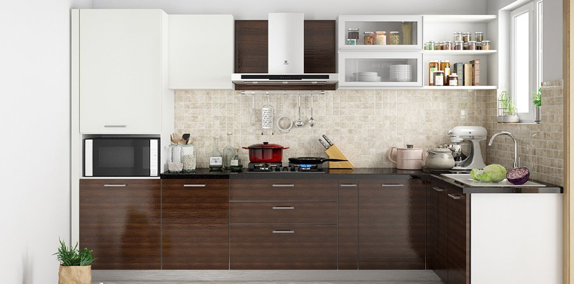 Wooden modular kitchen Ahmedabad